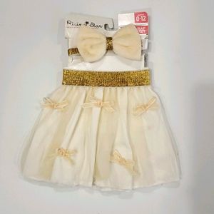 Baby Bow and Tutu Set Newborn 0-12 months